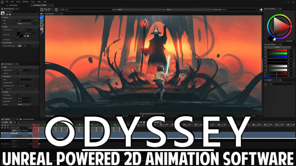 Odyssey – Unreal Engine Powered 2D Animation Software