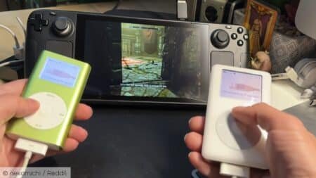 Someone Is Playing Skyrim On Steam Deck With Ipods Yes