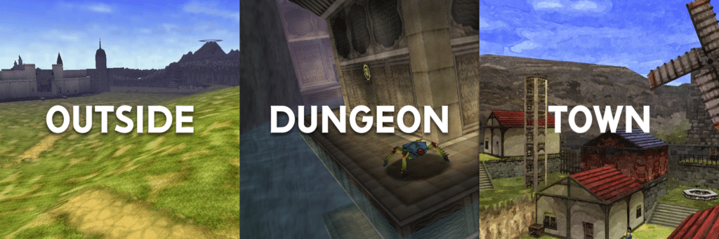 Outside Dungeon Town Integrating The Three Places In Videogames
