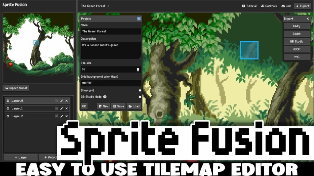Sprite Fusion – Easy To Use Map Editor With Godot