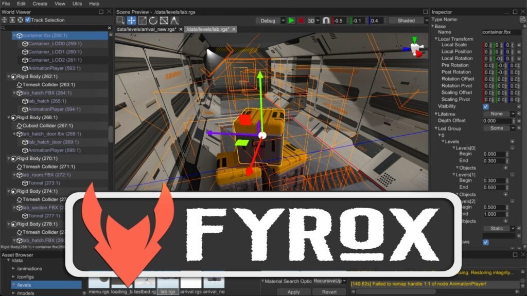 Fyrox 034 Rust Powered Game Engine