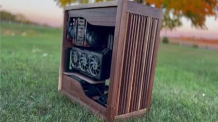 Check Out This Absolutely Stunning Diy Walnut Wood Gaming Pc