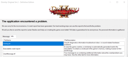 Methods to Fix Divinity Original Sin 2 Crashing Randomly Problem